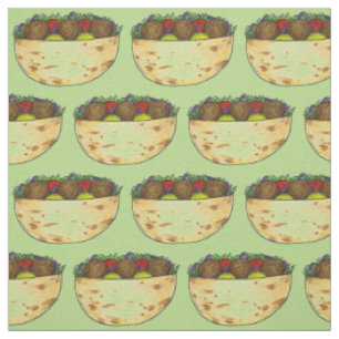 Tissu Falafel Balls Lettuce Tomate Pita sandwich au plat