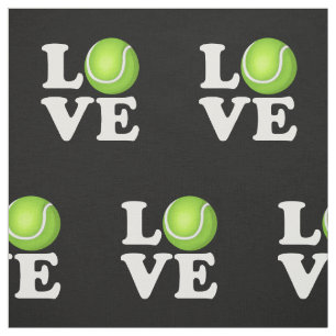 Tissu Fan de tennis d'amour de tennis
