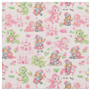 Tissu Fantasy Knights & Dragons
