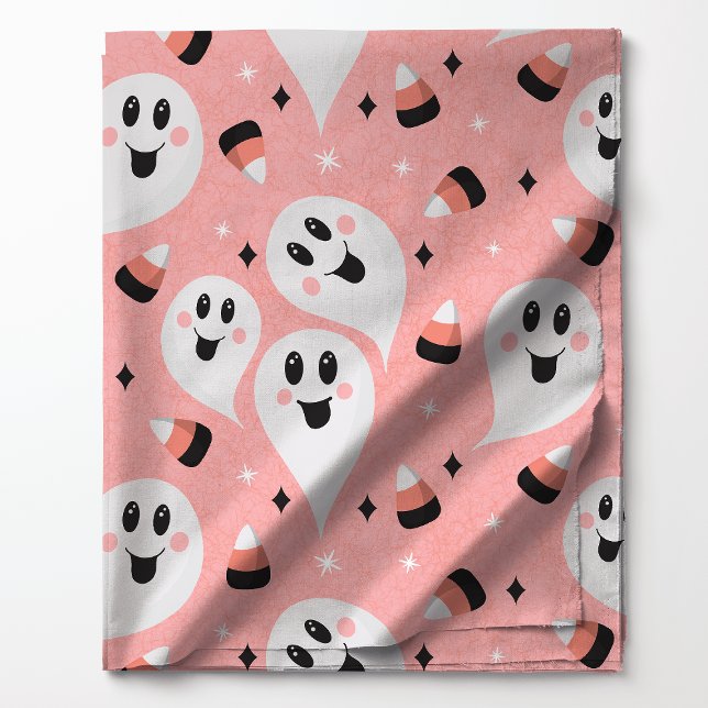 Tissu Fantômes Mignons & Maïs Sucré Halloween (Créateur téléchargé)