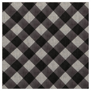 Tissu Farmhouse Buffalo Plaid Check lin à motifs