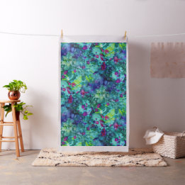 Tissu fathoms mystérieux en contrebas, aquarelles tropic