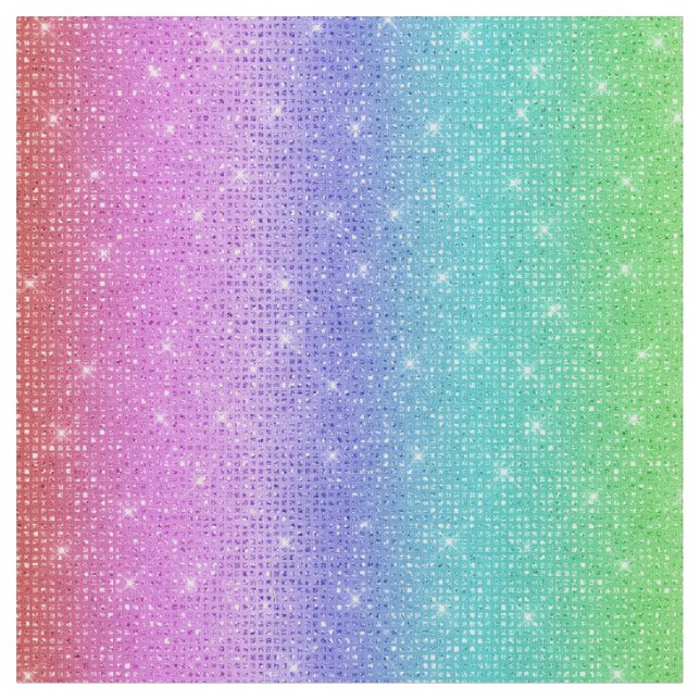 Tissu faux parties scintillant de séquence arc-en-ciel m (Fermer)