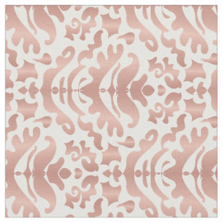 Tissu Faux Rose Gold Damask Patte