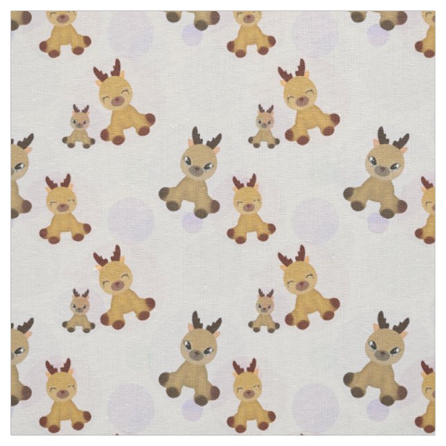 Tissu Fawns Bambi. (Échantillon)