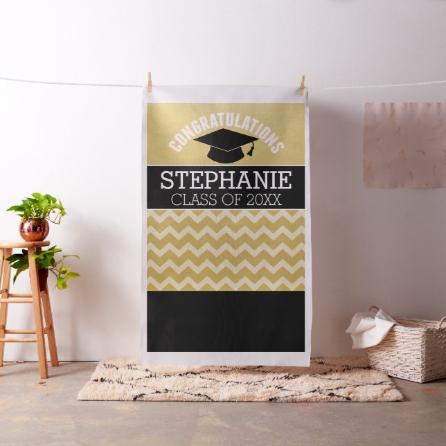 Tissu Félicitations Diplômé Photo Contexte Graduation (In Situ)