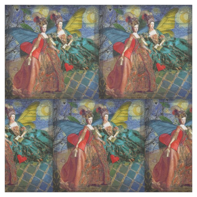 Tissu Femme Papillon Capricieuse Gémeaux Gothique Classi (Échantillon)
