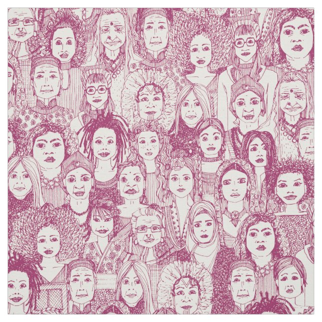 Tissu femmes de la cerise du monde (Échantillon)