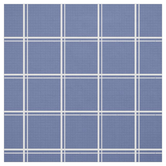 Tissu Fenêtre bleue ombrée Plaid (Échantillon)