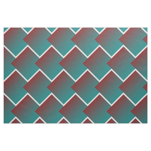 Tissu Fenêtres en blanc bordeaux turquoise (Fat Quarter)