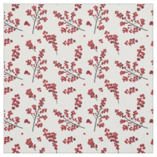 Tissu Fête de Holly Berry, Motif répétitif de Noël