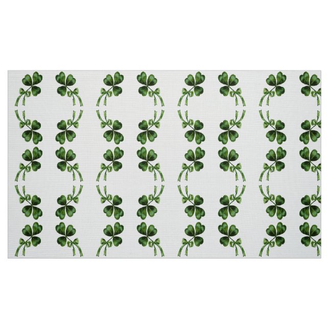 TISSU FÊTE DE LA SAINT-PATRICK PARTIE VERTE TRÈFLE IRLAN (Fat Quarter)
