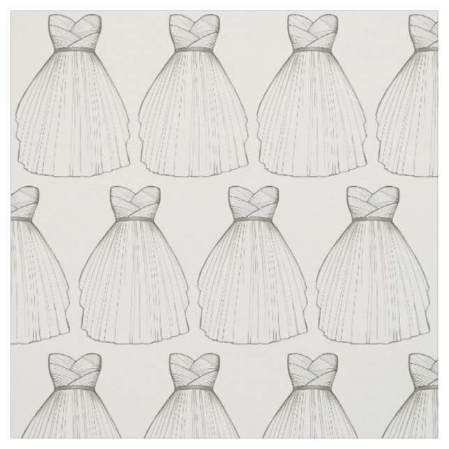 Tissu Fête des mariées de mariée blanche Mariage robe (Échantillon)