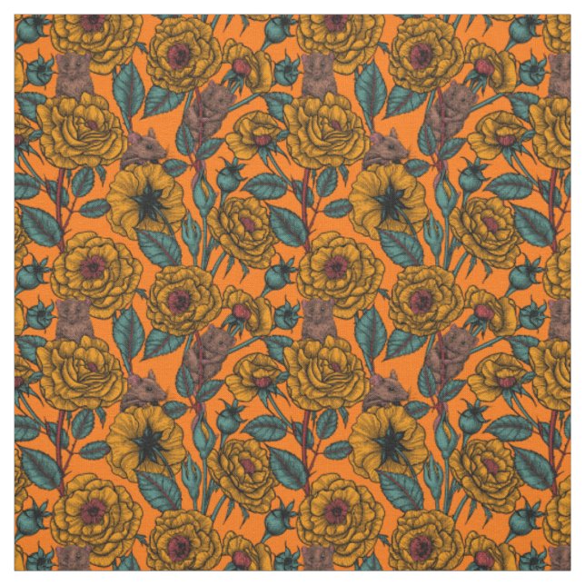 Tissu Fête des souris rétro (Échantillon)