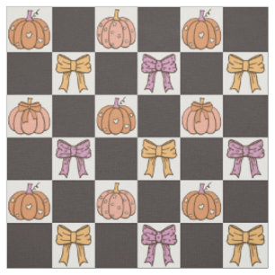 Tissu Fête d'Halloween Coquette Fille Citrouille Arc Pré