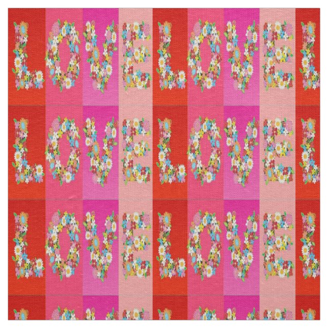 Tissu Fêtes Amour Thème Tissus - Couture Fabric (Échantillon)
