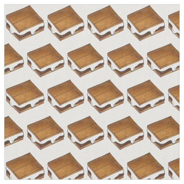 Tissu Feu de Campement Smores Toasé Marshmallow S'mores  (Fermer)