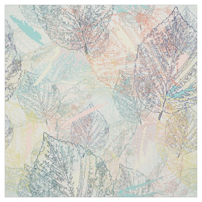 Tissu Feuille. (Échantillon)