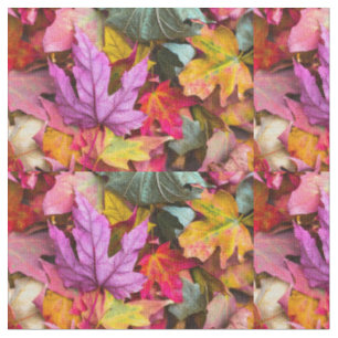 Tissu feuille automne