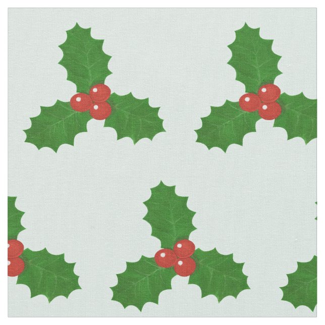 Tissu Feuille de houx (Fermer)