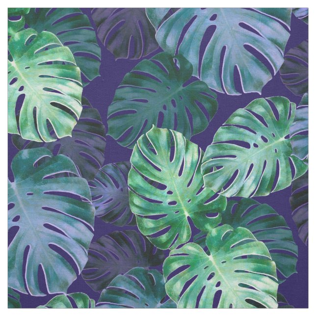 Tissu Feuille de Monstera Tropical (Échantillon)