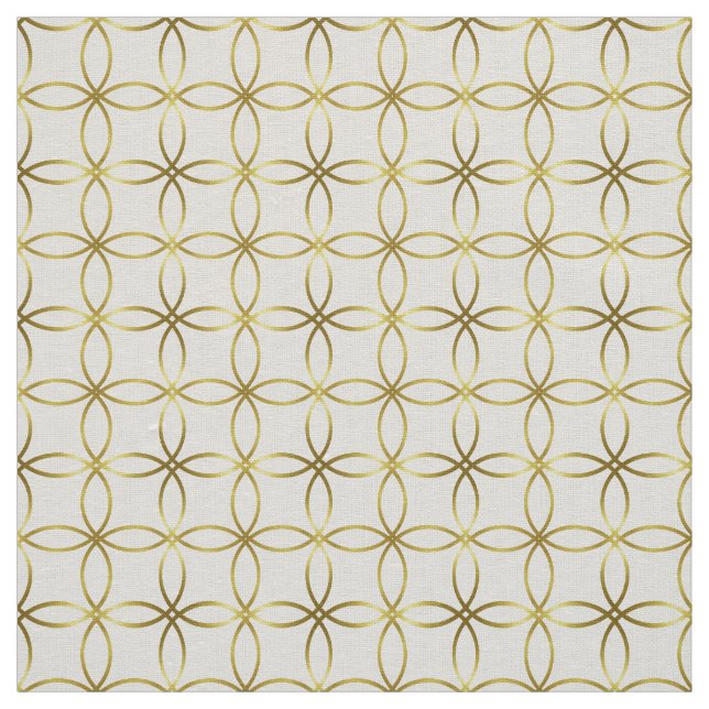 Tissu Feuille d'or élégante moderne (Échantillon)