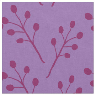 Tissu Feuille rose