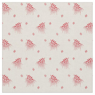 Tissu feuille rouge 1920