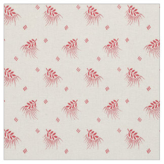Tissu feuille rouge 1920