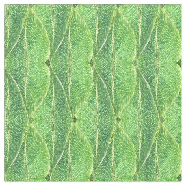 Tissu Feuille tropical (Fermer)