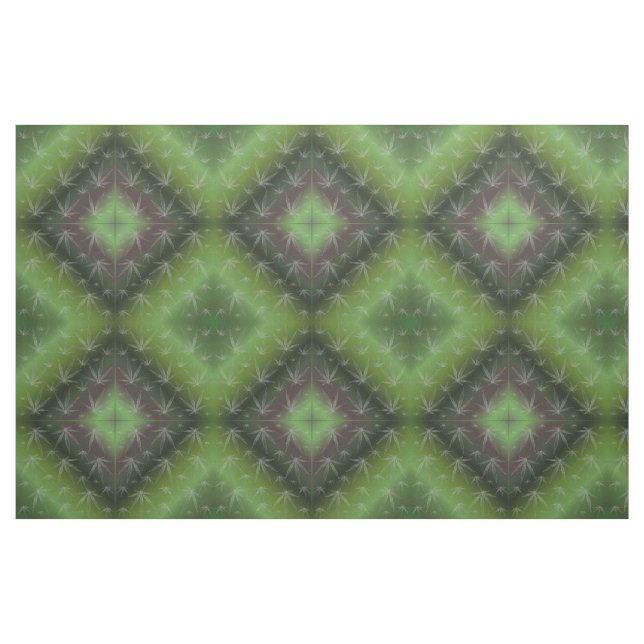 Tissu feuille vert argenté, textile de maison colo (Fat Quarter)