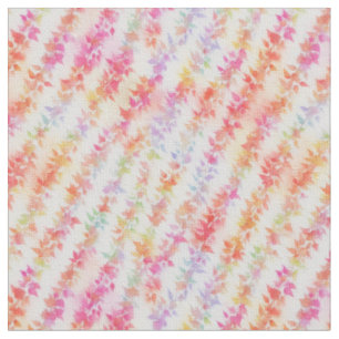 Tissu Feuilles abstraits multicolores