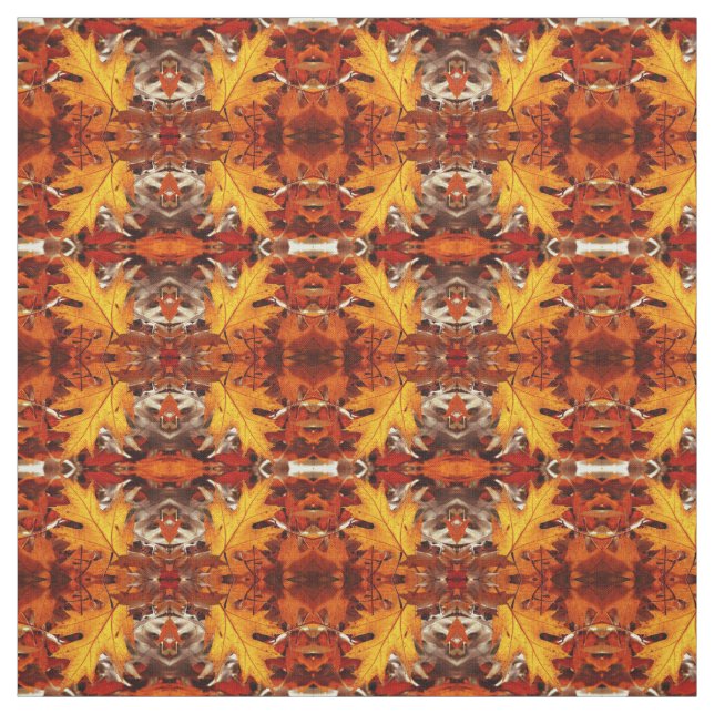 Tissu - Feuilles automnales (Échantillon)