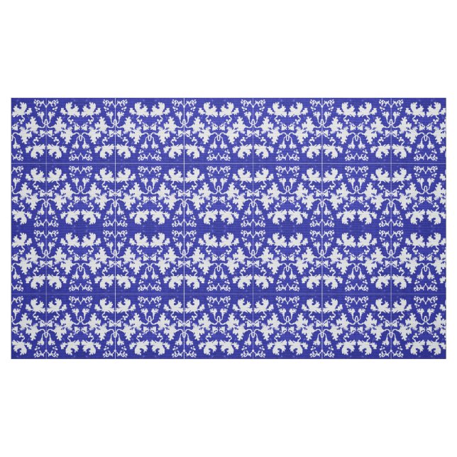 Tissu Feuilles bleues (Fat Quarter)