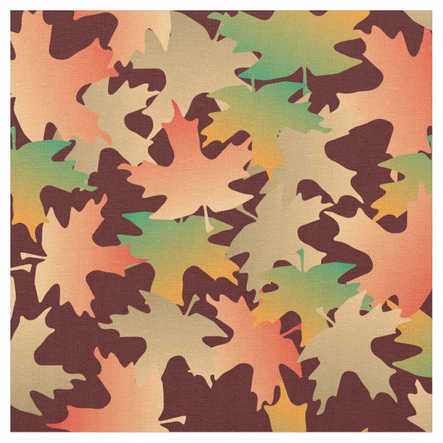 Tissu Feuilles d'automne (Fermer)