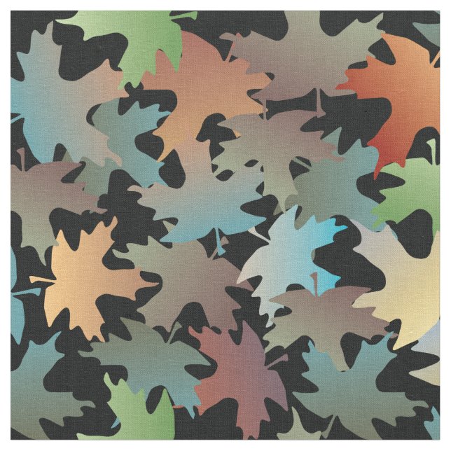 Tissu Feuilles d'automne (Fermer)