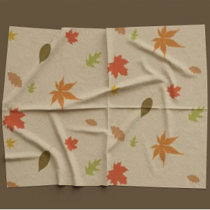 Tissu Feuilles d'automne colorées