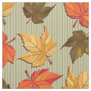 Tissu Feuilles d'automne colorées cool Motif sans coutur