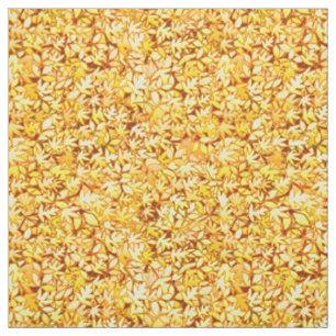 Tissu Feuilles d'automne, jaune doré