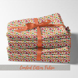 Tissu Feuilles d'automne vibrantes Motif multicolores