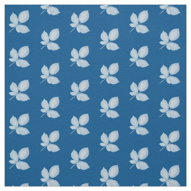 Tissu Feuilles de brique d'impression Cyano (Échantillon)