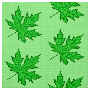 Tissu Feuilles de chêne - nuances de vert