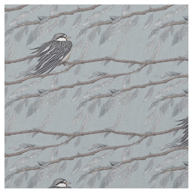 Tissu Feuilles de plume 2 (Fermer)