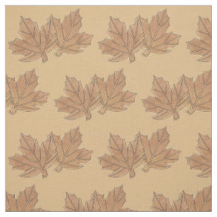 Tissu Feuilles d'érable du Vermont Feuille Sucre Candy V