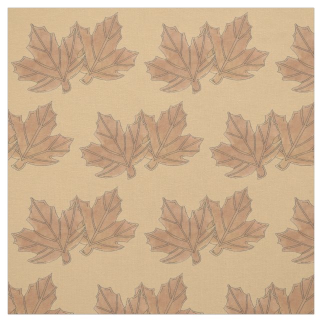 Tissu Feuilles d'érable du Vermont Feuille Sucre Candy V (Échantillon)