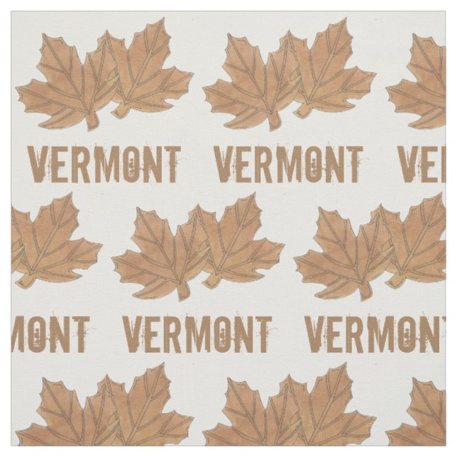 Tissu Feuilles d'érable du Vermont Feuille Sucre Candy V (Échantillon)