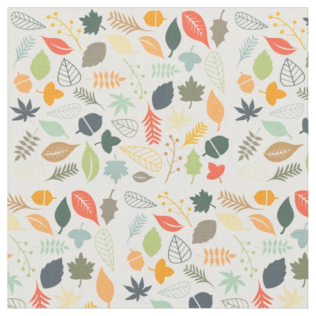 Tissu - Feuilles en chute (Fermer)
