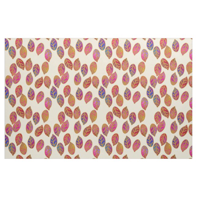 Tissu Feuilles glacés à Sunshine (Fat Quarter)