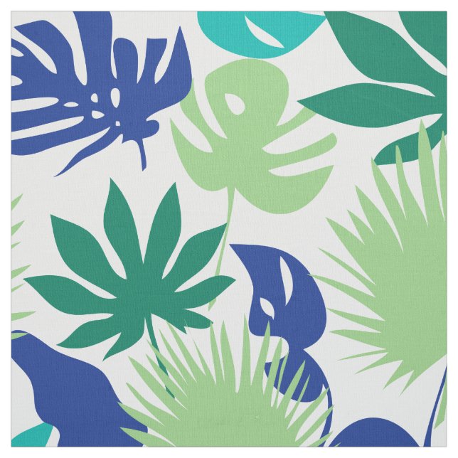 Tissu Feuilles tropicaux (Échantillon)