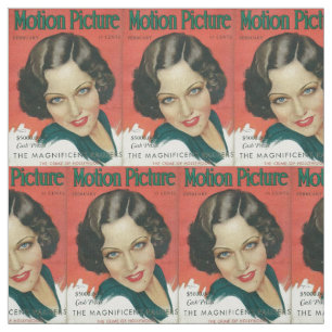 Tissu Février 1931 mag de film Gloria Swanson couverture